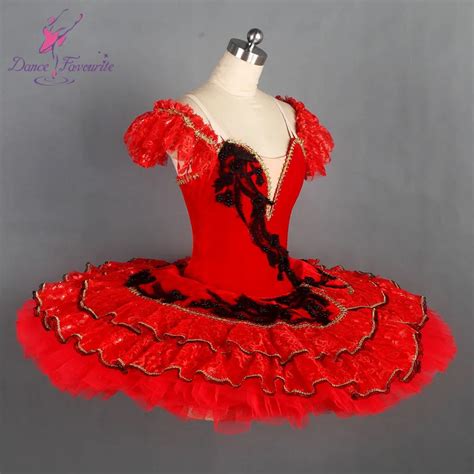Buy Red Spanish Tutu Professional Ballerina Dance