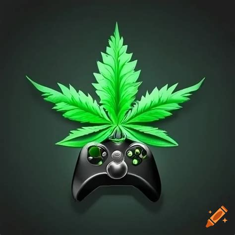 Xbox Logo With A Weed Theme