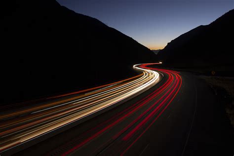 Wallpaper ID: 1910617 / night, driving, Parleys Canyon, 4K, Utah