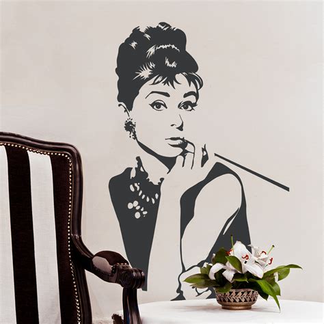 Audrey Hepburn Wall Decal Audrey Hepburn Wall Decor