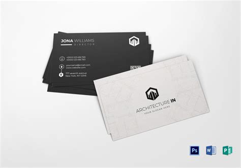 35 Architect Business Card Designs For Inspiration Creatives Wall