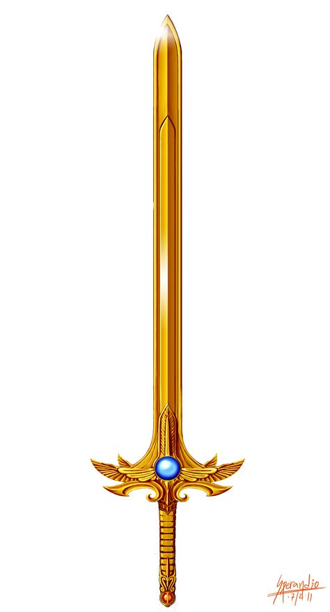 The Golden Sacred Sword by MarceloSperandio on DeviantArt