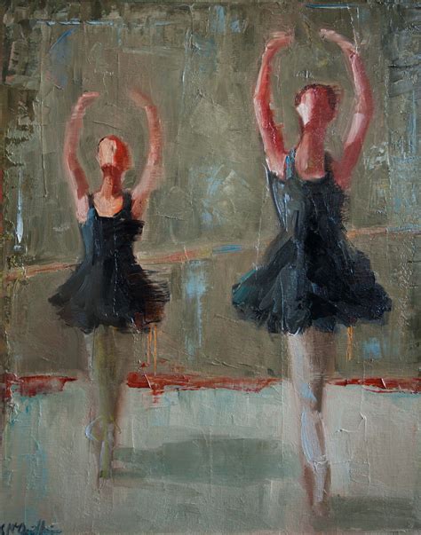 Relev By Shelby Mcquilkin Abstract Figurative Oil Painting Of Ballet