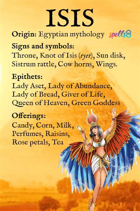 isis goddess symbols correspondences myth and offerings spells8