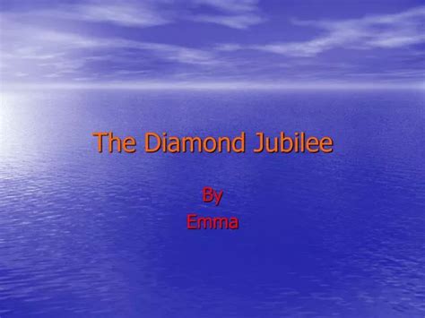 Ppt The Diamond Jubilee Powerpoint Presentation Free Download Id