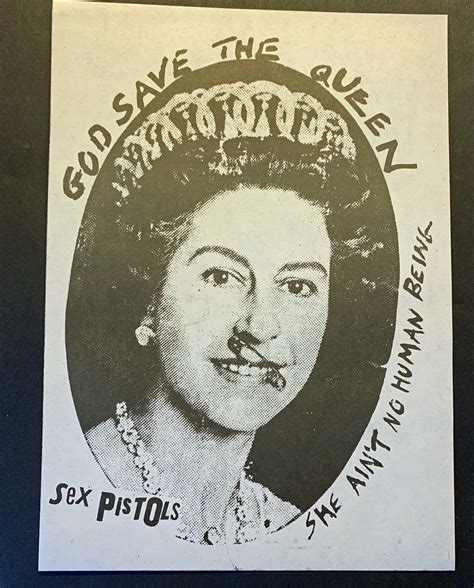Sex Pistols God Save The Queen 1977 Jamie Reid Designed Handbill Pleasures Of Past Times