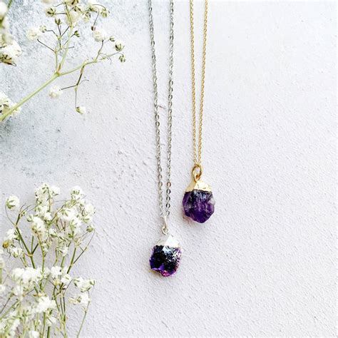 Personalised Amethyst February Birthstone Necklace By Eclectic