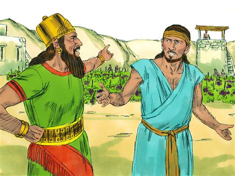 Freebibleimages King Ahab Jezebel And Naboths Vineyard King