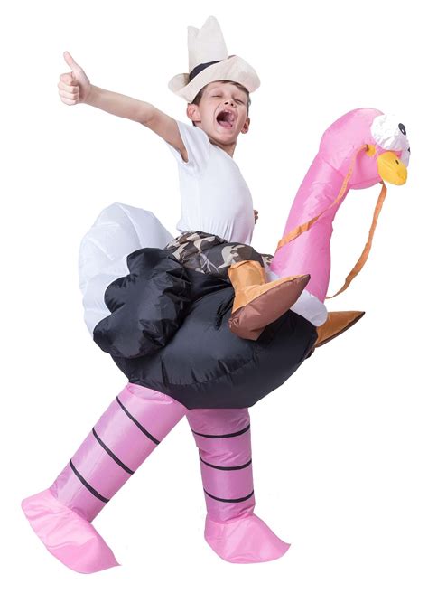 Kids Inflatable Ostrich Ride On Costume