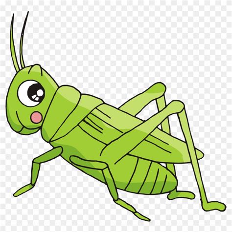 Cartoon Bush Crickets Insect Crickets Cartoon Free Transparent Png