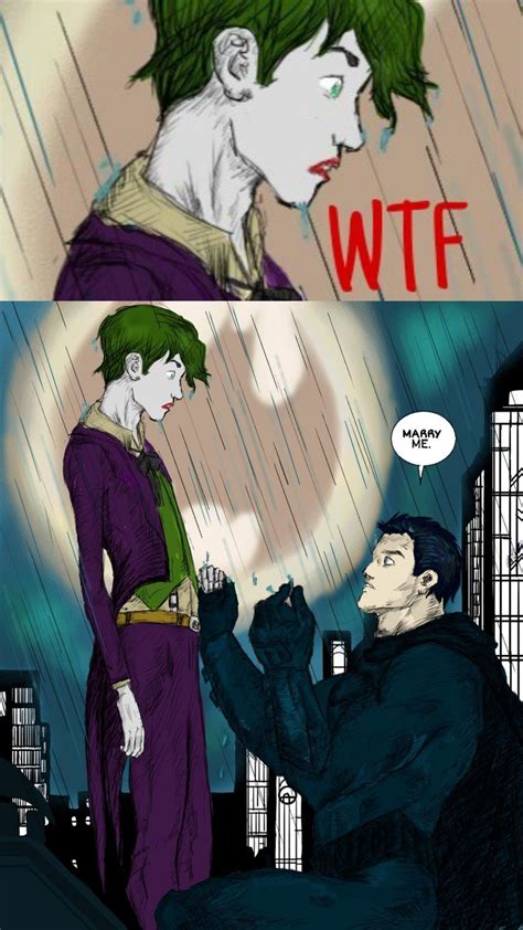 Bruce And Joker 2 Marry Me Https Mordredllewelynjones Tumblr Com