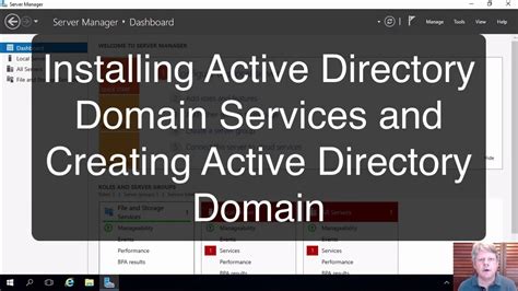 Installing Active Directory Domain Services And Creating An AD Domain YouTube