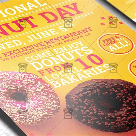 Here are 5 tasty treats you can order online to celebrate your favorite holiday. National Donut Day - Food A5 Template | ExclsiveFlyer ...