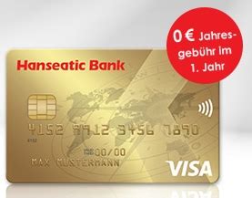 Die hanseatic bank führt beim antrag eine bonitätsprüfung durch. Hanseatic Bank: GoldCard Kreditkarte jetzt im ersten Jahr ...