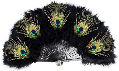 Peacock Feathers Fan