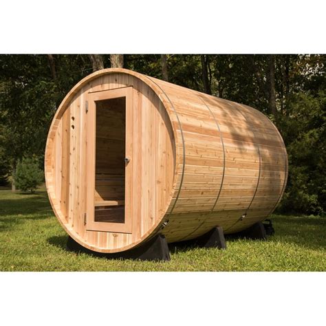 Almost Heaven Saunas 6 Person Barrel Sauna And Reviews