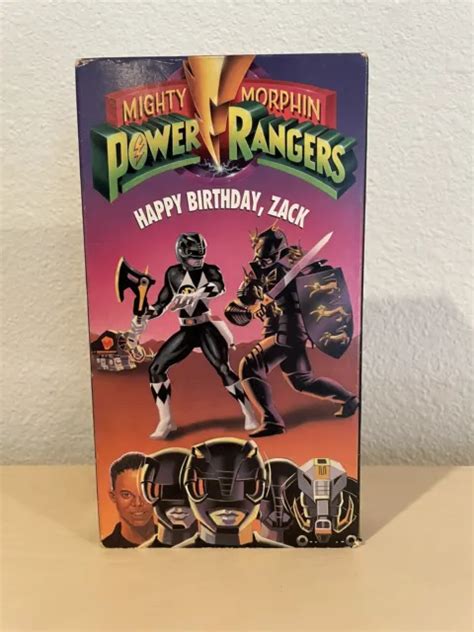 Mighty Morphin Power Rangers Happy Birthday Zack Vhs 1993 990