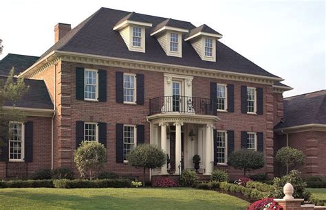 Great American Home Belden Brick Masterpieces Brick Exterior House Colonial House Exteriors