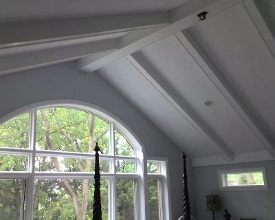A dropped ceiling is one in which the finished surface is constructed anywhere crown molding is a form of millwork typically applied along the seams where ceiling meets wall. MangoneContracting | Cathedral ceiling, Remodel bedroom ...