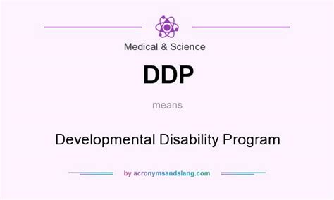 Ddp Developmental Disability Program In Medical And Science By