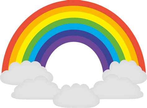 Download Rainbow Clouds Drawing Royalty Free Vector Graphic Pixabay