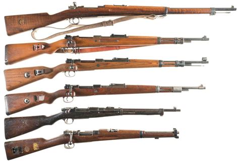 Six Bolt Action Military Rifles A Swedish Carl Gustaf Model 1896
