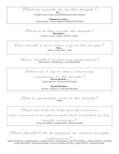 July Sunday School :: How can I prepare to receive temple ordinances