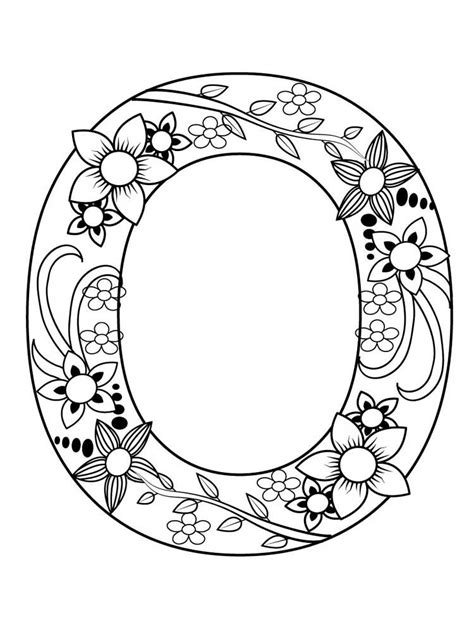Letter O Coloring Pages Download And Print Letter O Coloring Pages