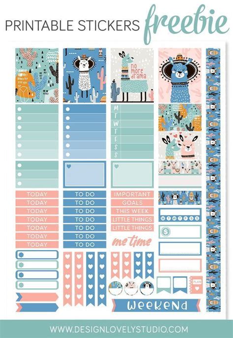 Super Cute Free Printable Planner Stickers Click On The Image To Get