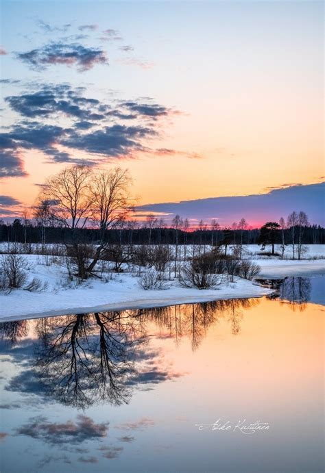 🇫🇮 Spring Thaw Sunrise Finland By Asko Kuittinen ️🌅 Winter Scenery