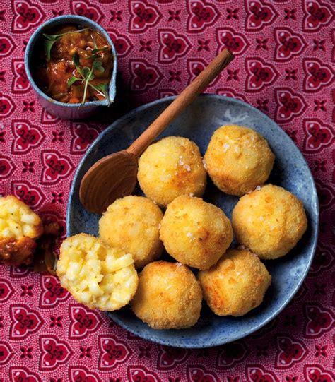 Deep Fried Samp And Cheese Balls With Chakalaka Cheese Ball Deep