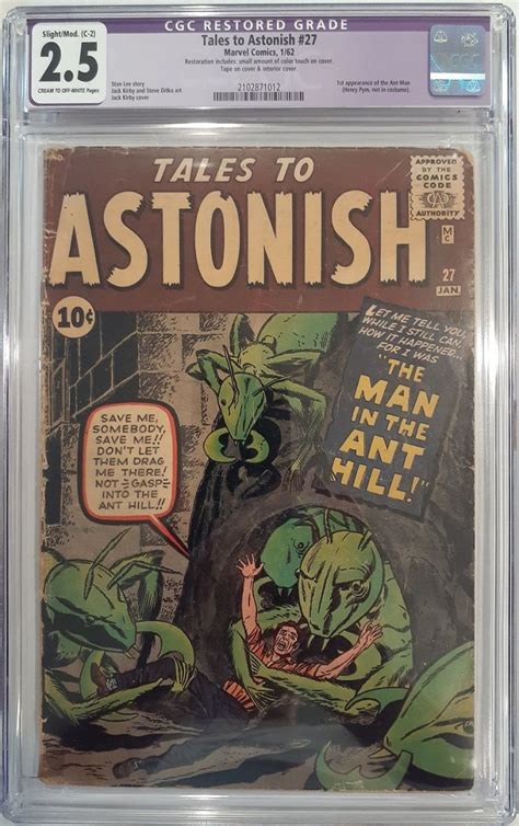 Tales To Astonish 27 Cgc 25 Intro And Origin Ant Man Goldensilver