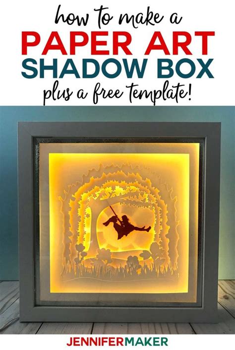 Shadow Box Paper Art Template to Customize | Shadow box, Shadow box art