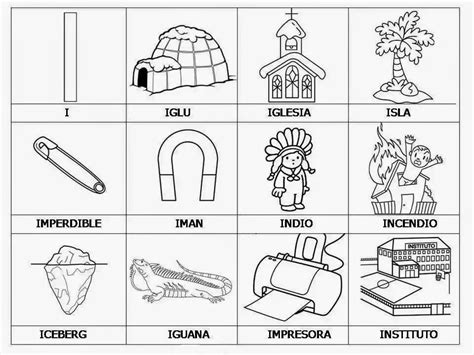 ¿que palabras con la letra h hay? Cosas con la letra i - Animales y Cosas | Material para ...