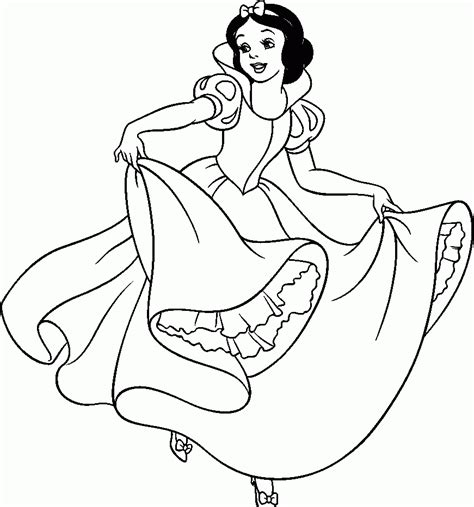 They can imagine that all their dreams come true and all the fairytales actually happened some time ago. princess snow white colouring pages - Clip Art Library