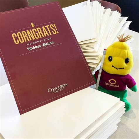 Concordia College On Instagram The First Acceptance Letters For The