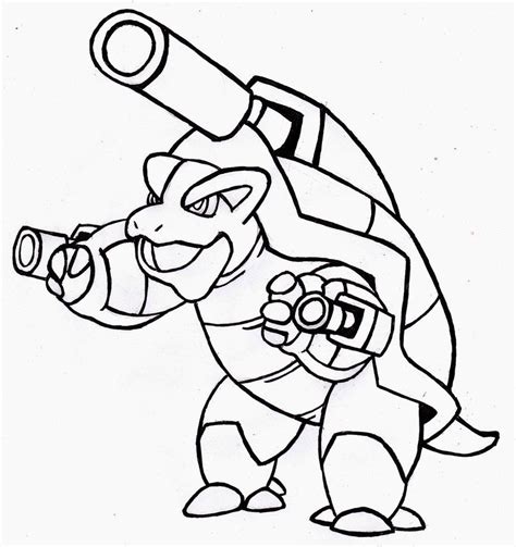 Use our special 'click to print' button to send only the image to your printer. Pokemon Blastoise Coloring Pages Sketch Coloring Page