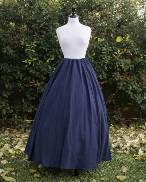 Indigo Blue Linen Renaissance Skirt Faire Treasures