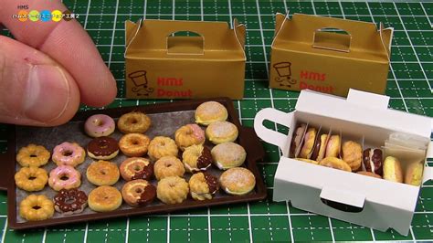 Diy Fake Food Miniature Donut ミニチュアドーナツ作り Youtubera