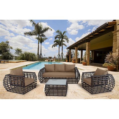 Shop for outdoor modern furniture at walmart.com. Sofa for Hanover Outdoor Furniture Soho 4-Piece Modern ...