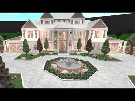 12k Mansion Roblox Bloxburg House Building Speed Build Youtube Images