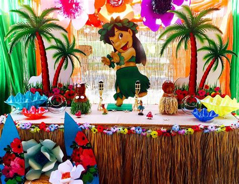 Luau Table Decorations  Creative Luau Table Decorations Photograph  Luau of LoveL