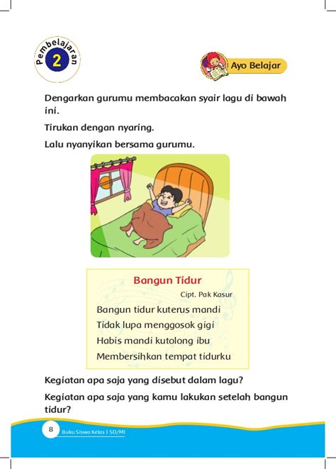 6 x 3 = 18. Belajar Membaca Contoh Teks Bacaan Untuk Anak Sd Kelas 1 ...