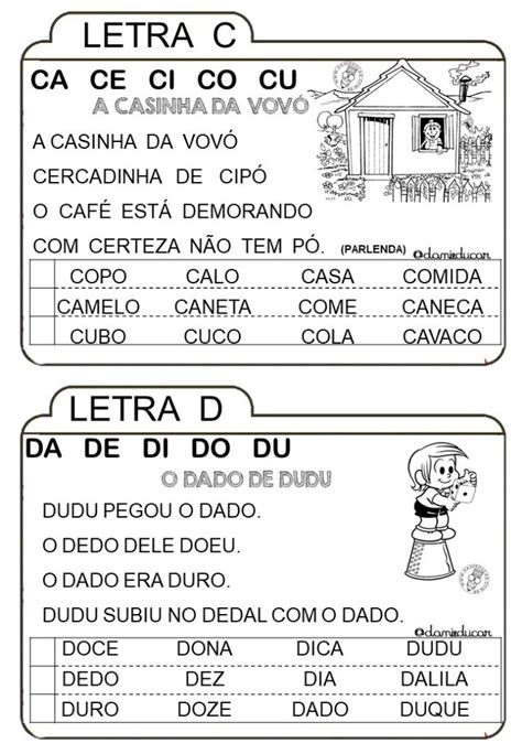 A Arte De Educar Atividades Leiturinhas