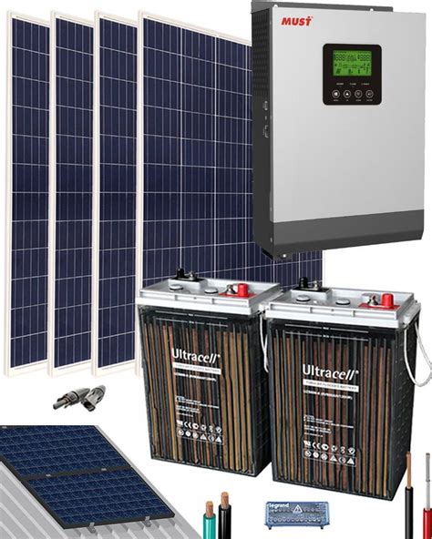 kit solar aislada 1000w 12v 4000whdia al mejor precio kit solar sistema de paneles solares