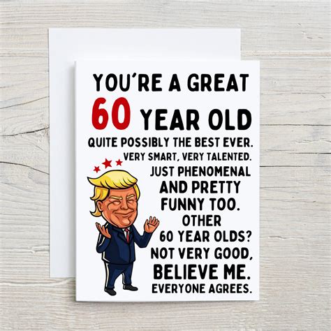 60th Birthday Card 60th Birthday 60th Birthday T Happy 60th
