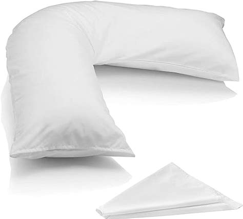 Mh Home V Pillow With Pillowcase Orthopedic Supportive Pillow For Neck Back And Shoulder