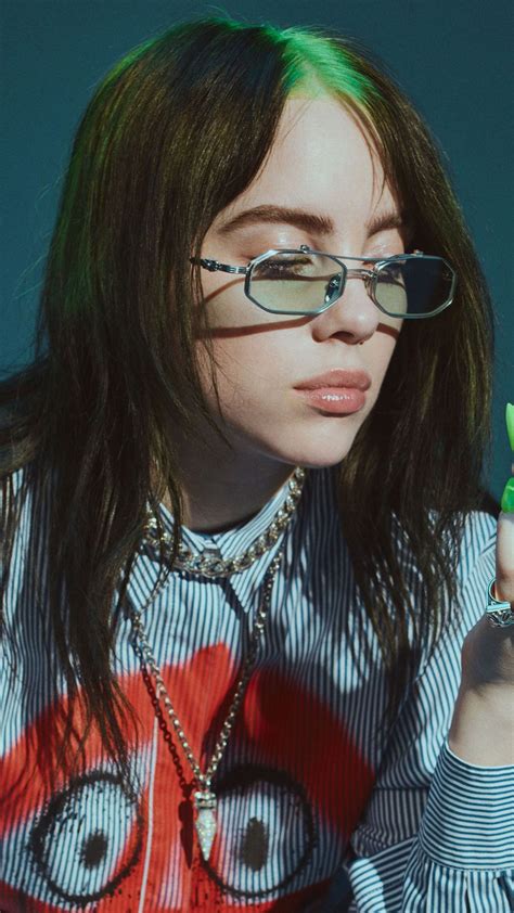 Singer Billie Eilish Wearing Glasses 4k Ultra Hd Mobile Wallpaper