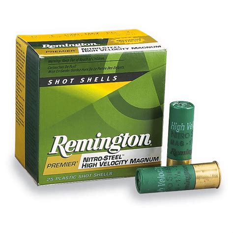 Remington Nitro Steel Shot 20 Gauge 3 1 Oz 25 Rounds 62230 20