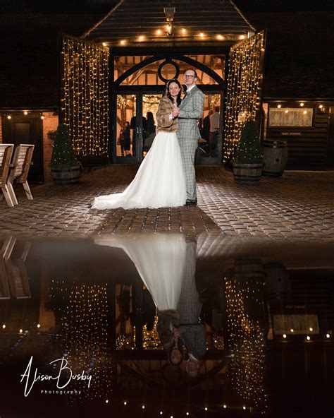 Winters Tale A Winter Wedding At Old Luxters Barn Alison Busby